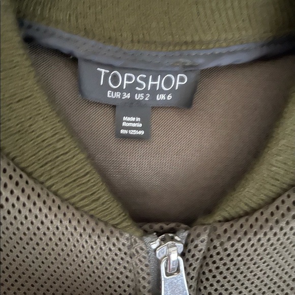 SALE!! Top Shop Olive Green Jacket - Picture 4 of 5